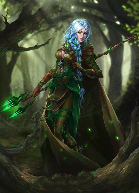 Elf Druid By Tira Owl On Deviantart Character Art Fantasy Girl Elf