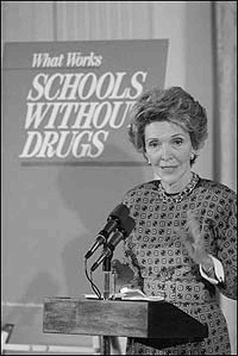 First Lady Nancy Reagan Launched Just Say No Her Anti Drug Campaign In Description