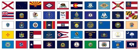 50 Us State Flag Set 6 X 10 Set Of Flags Of The 50 United States