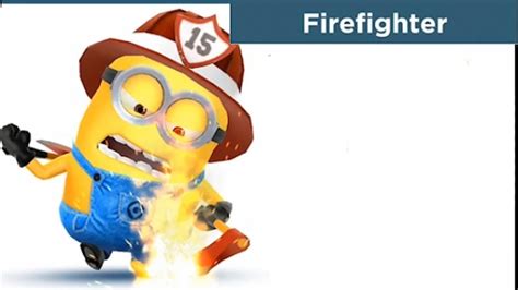Despicable Me Minion Rush Firefighter Costume Youtube