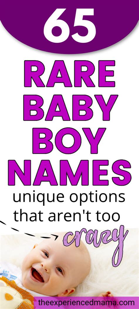 65 Rare Baby Boy Names for a Truly Unique Choice - Growing Serendipity