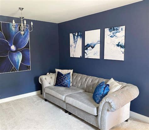 Royal Modern Grey And Blue Living Room Latest Trends For Blue Living