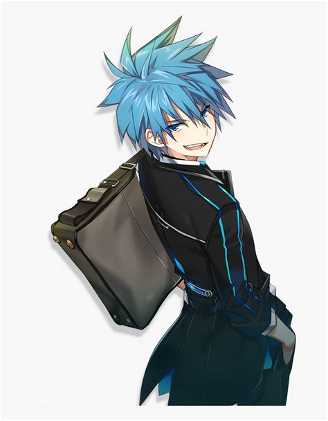 Nata Cute Boy Drawing Anime Guys All Anime Rpg Anime Boy With Blue Hair Hd Png Download