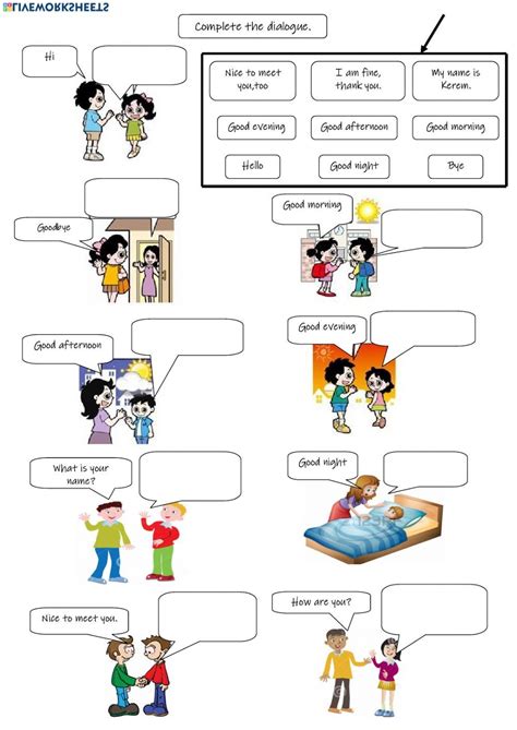 Atividade Greetings 6 Ano