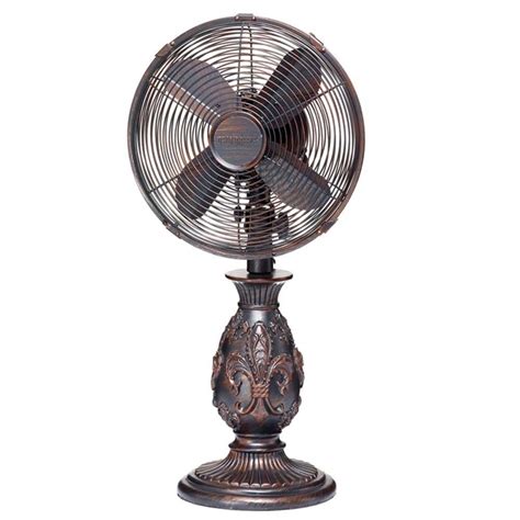 Hunter Retro 12 In 3 Speed Oscillating Personal Table Fan 90400 The Home Depot