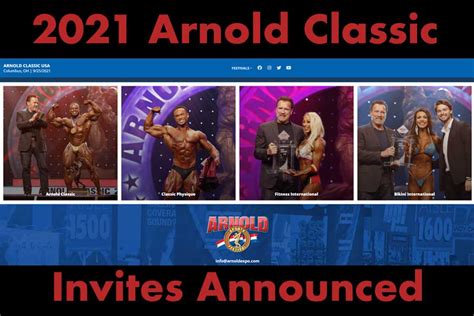 2021 Arnold Classic Invites Announced Npc News Online