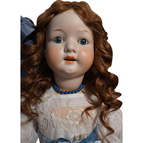 Large Size Human Hair Wig For Antique Bisque Porcelain Doll Porcelain