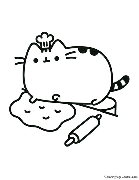 Pusheen Coloring Page 10 | Coloring Page Central