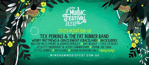 Wingham Music Festival 2023 Wingham Music Festival Port Macquarie October 13 To October 15