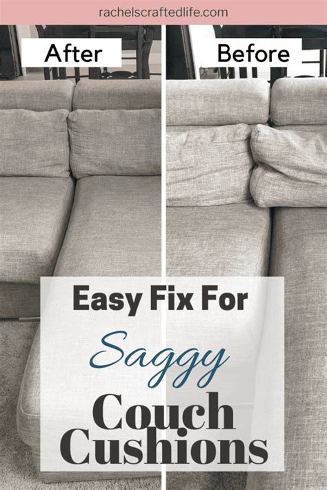 Easy Fix For Saggy Couch Cushions Rachel S Crafted Life