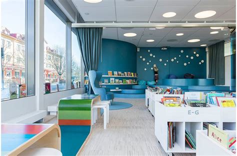 Vallentuna Bibliotek Sverige Offentligt Bibliotek Interior Design