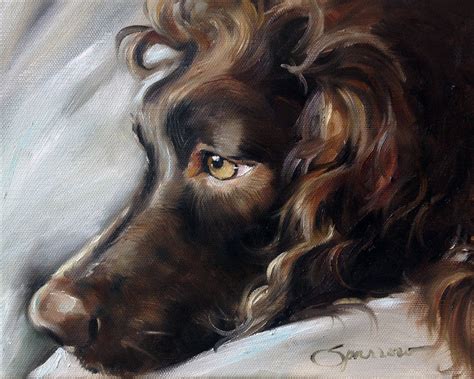 Print Boykin Spaniel Dog Face Art Print Of Oil Painting T Mary
