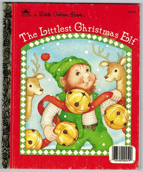 Vintage 1987 The Littlest Christmas Elf Nancy Buss Hc Little Golden