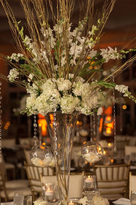 Reception Decor Photos White Gold And Crystal By