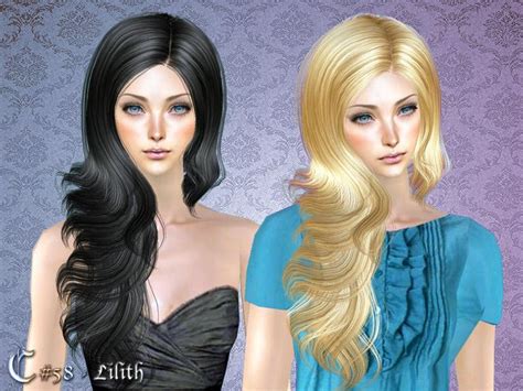 Cazys Lilith Hairstyle Female Hairstyle Sims 2 Hair Female