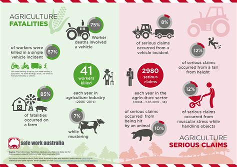 Infographic Agriculture Fatality And Injury Data Safe Work Australia