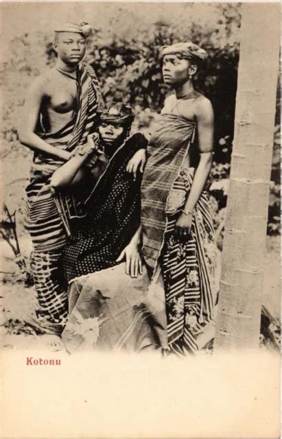 Pc Cpa Ethnic Nude Native Female Type Kolonu Vintage Postcard B