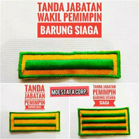 Jual Tanda Jabatan Pramuka Siaga Wapinru Pinru Pratama Shopee