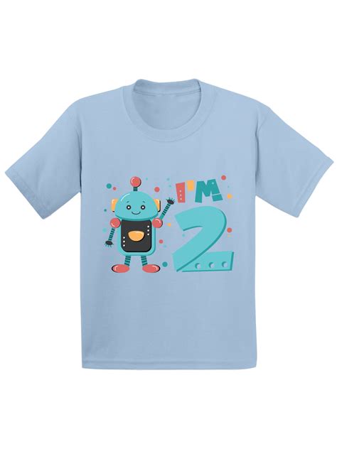 Awkward Styles 2nd Birthday Toddler Shirt Robot Birthday Shirt Ts