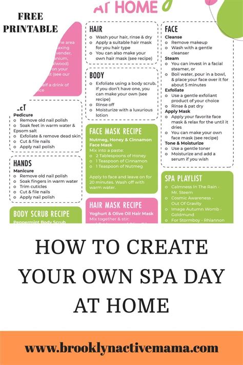 How To Create Your Own Spa Day At Home Spa Day At Home Spa Day Home Facial