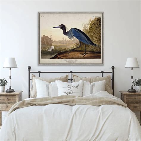 Blue Heron John James Audubon Traditional Wall Art Etsy Traditional