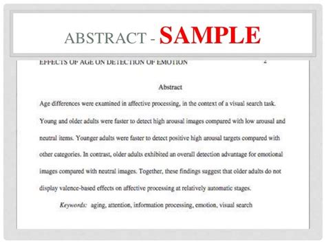 😍 How To Do An Abstract Apa How To Cite An Abstract Source In Apa