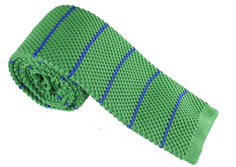 Elie Balleh Knit Strips Green Mens Tie