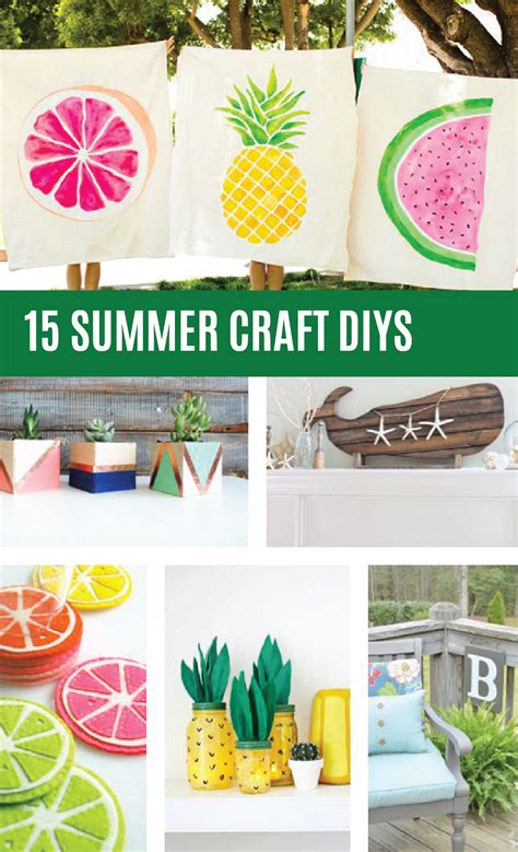 15 Fabulous Summer DIY Projects | Diy summer crafts, Summer diy