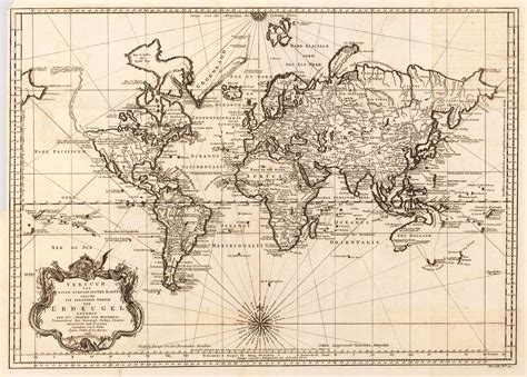 World Map Vintage World Map Poster World Map Poster Antique World Map