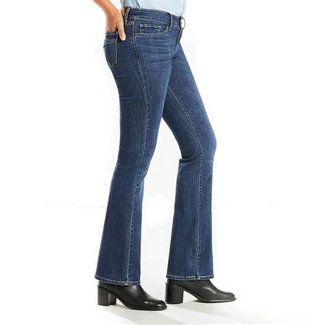 Women Levis 715 Vintage Boot Cut Jeans Dark Wash 18 Medium 34x32 Actual W 36 Jeans