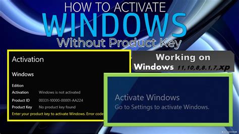 How To Activate Windows Without Product Key 2021 Youtube