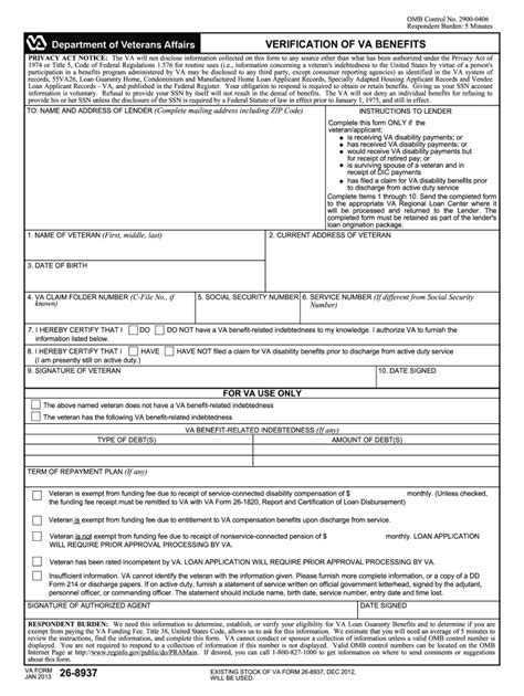 2013 Form Va 26 8937 Fill Online Printable Fillable Blank Pdffiller
