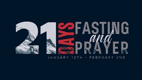 21 Days Of Fasting And Prayer