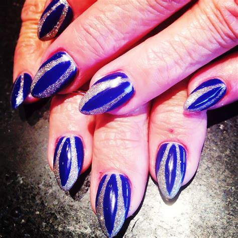 Cool Nail Design Nails With Acrylic And Shellac Gel Color Cool