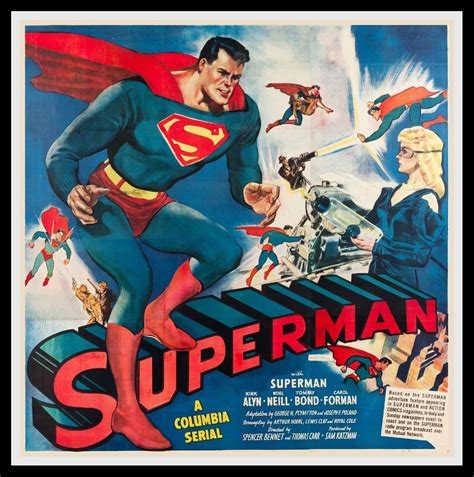 Superman 1948 Original Six Sheet Size 81x81 Movie Poster Superman