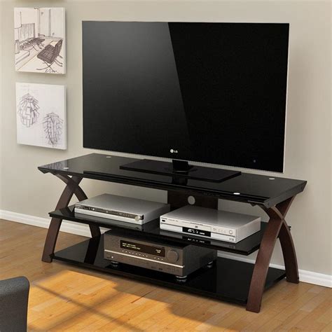 White and rustic oak composite tv stand 64 in. Z-Line Willow 55 inch TV Stand ZL0292-55SU