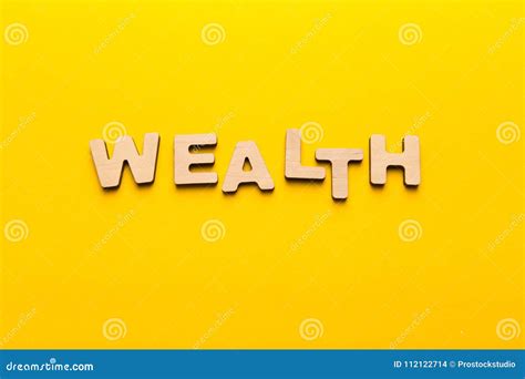Word Wealth Written With Wooden Letters Stock Photo Image Of Future
