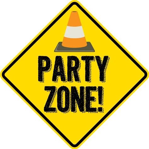 Construction Party Poster Sign Printable Dig In Party Zone Etsy