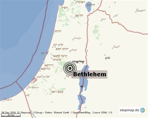 Stepmap Bethlehem Landkarte Für Welt