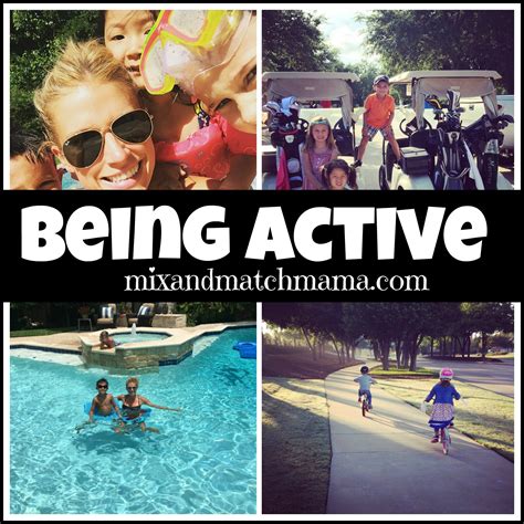 Being Active. | Mix and Match Mama