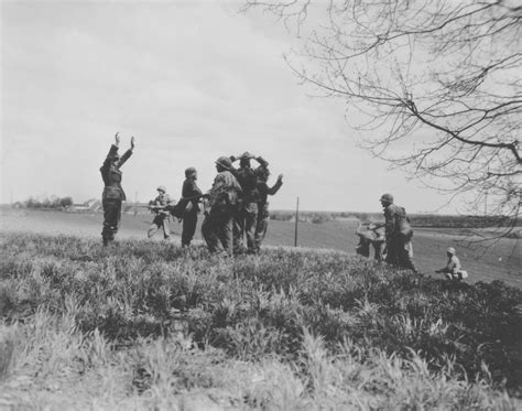 American Soldiers Of The 42nd Rainbow Division Capture Fleeing Ss Men