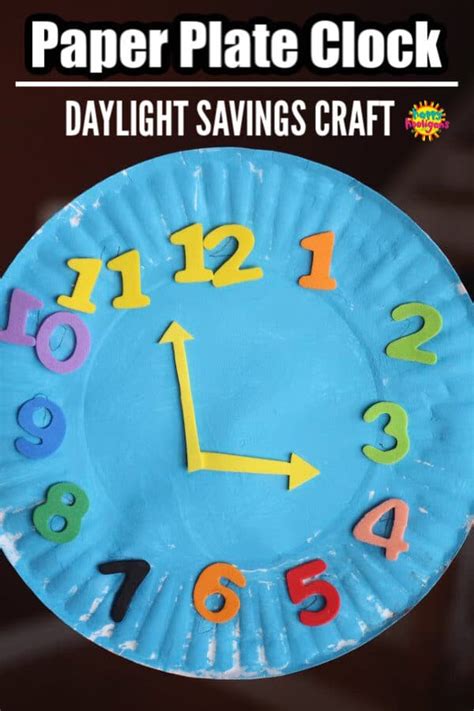 Paper Plate Clock Craft - Happy Hooligans