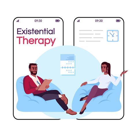 Existential Therapy Cartoon Smartphone 1734655 Vector Art At Vecteezy