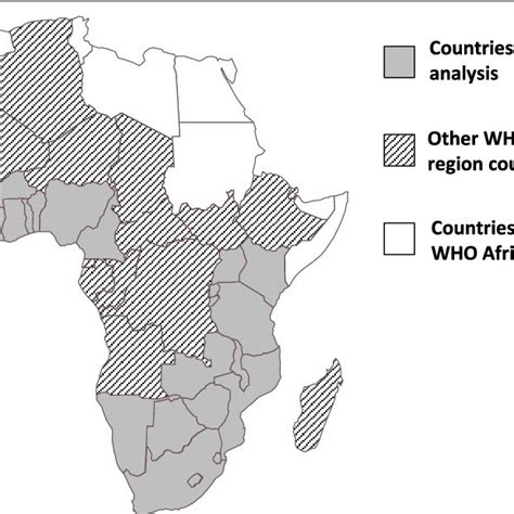 Countries Included In Analysis Sub Saharan Africa N Download Scientific Diagram