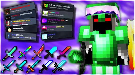 Top 10 Pvp Texture Packs For Minecraft 189 Timestamps Youtube