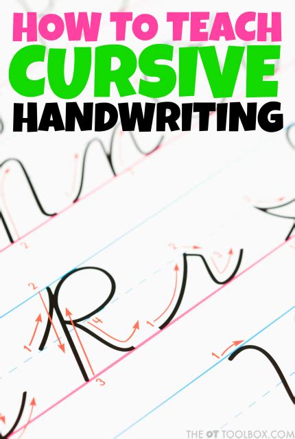 How To Teach Cursive Handwriting The Ot Toolbox