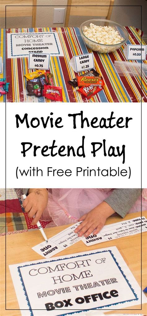 Choose from a variety of ticket templates in various categories, from concerts, movies and raffles to professional events like industry conferences. Movie Theater Pretend Play with free printable for tickets ...