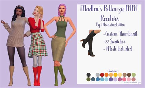 Madlens Bellanza Boots Mm Recolors A Recolor Of A Sims 4 Simblr