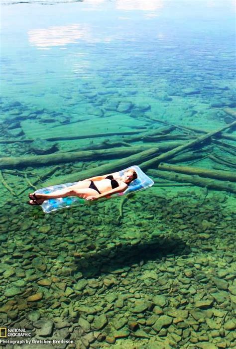 Flathead Lake Montana Is So Clear That It Looks Shallow But Is