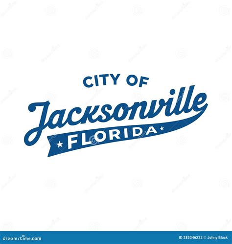 Jacksonville, Florida Lettering Design. Jacksonville Typography Design